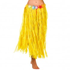 Гавайская юбка (75см) желтая